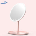 Aquacubic LED Makeup Mirror light Touch switch Screen Adjustable light Portable USB Rechargeable 0-60 Rotation angle round shape